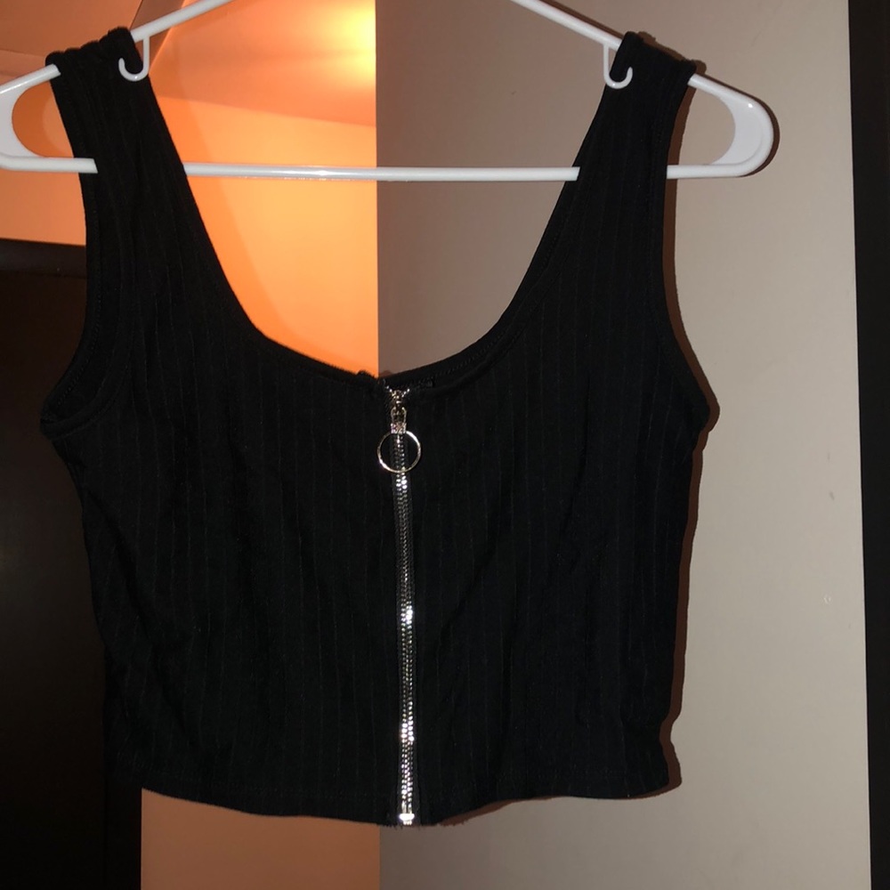 Large FashionNova Black Going out Tank